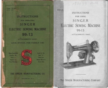Singer Operating Instructions